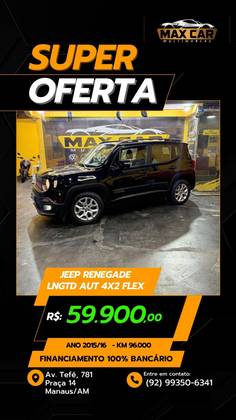 JEEP RENEGADE 1.8 16V FLEX LONGITUDE 4P AUTOMÁTICO